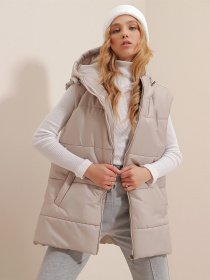 Утеплений жилет Trend Alacati Stili модель ALC-X9455/GRI Фото