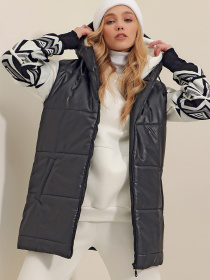 Утеплений жилет Trend Alacati Stili модель ALC-X9455/SIYAH Утеплений жилет Trend Alacati Stili модель ALC-X9455/SIYAH Фото