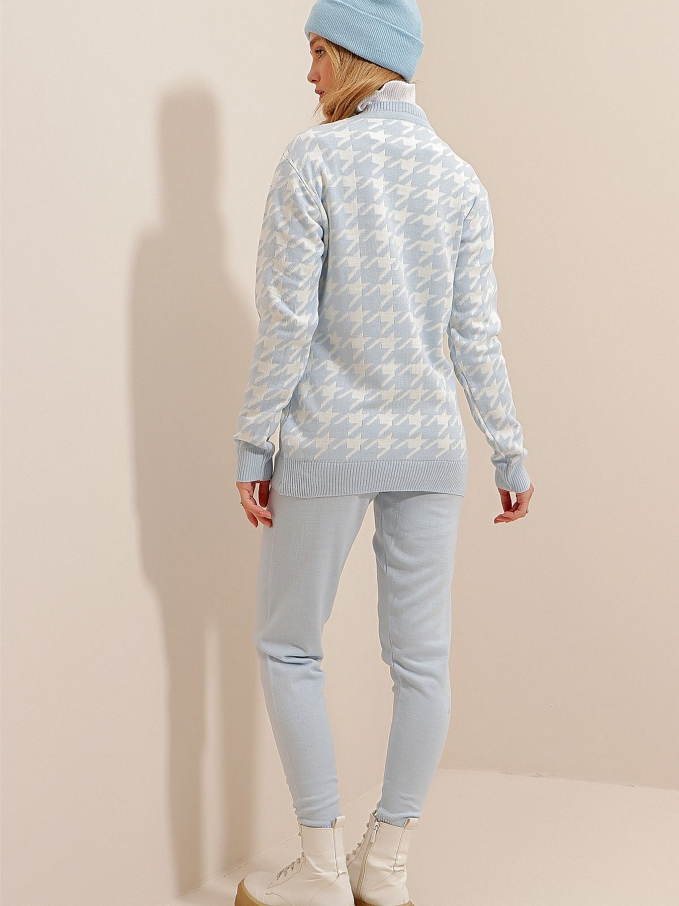 Повсякденний костюм Trend Alacati Stili модель ALC-X9523/BUZ MAVISI Фото