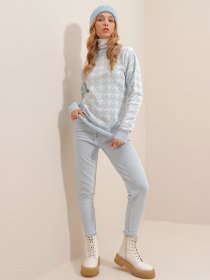 Повсякденний костюм Trend Alacati Stili модель ALC-X9523/BUZ MAVISI Фото