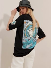 Футболка Trend Alacati Stili модель ALC-X9656/SIYAH Фото