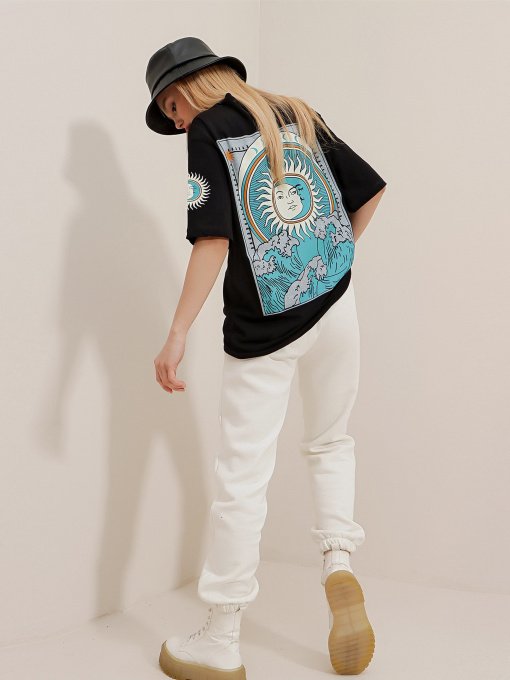 Футболка Trend Alacati Stili Модель ALC-X9656/SIYAH Фото