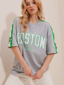 Футболка Trend Alacati Stili модель ALC-X9729/GRI Фото