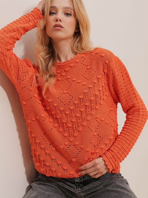 Джемпер Trend Alacati Stili Модель ALC-X9755/TURUNCU Фото