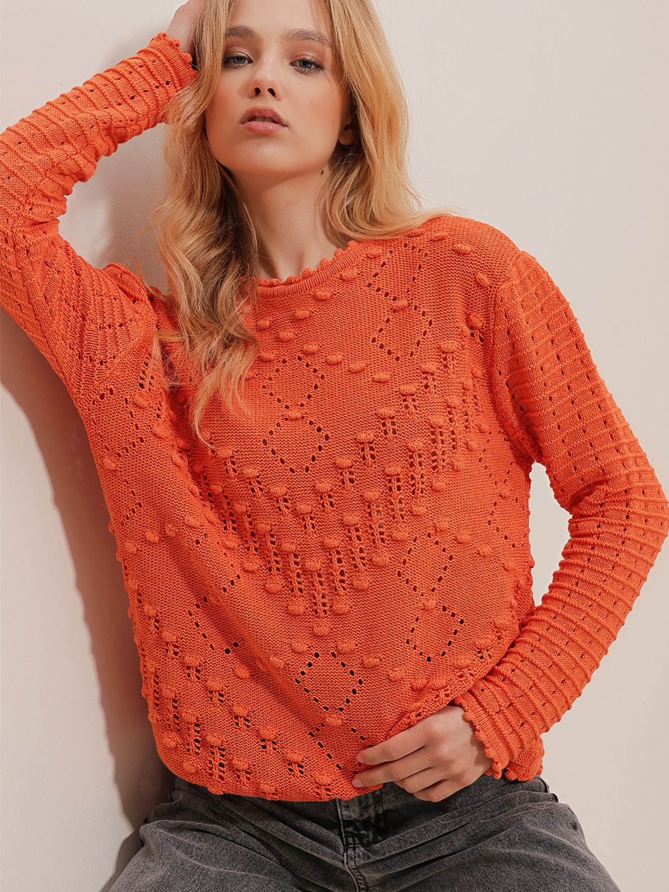 Джемпер Trend Alacati Stili модель ALC-X9755/TURUNCU Фото