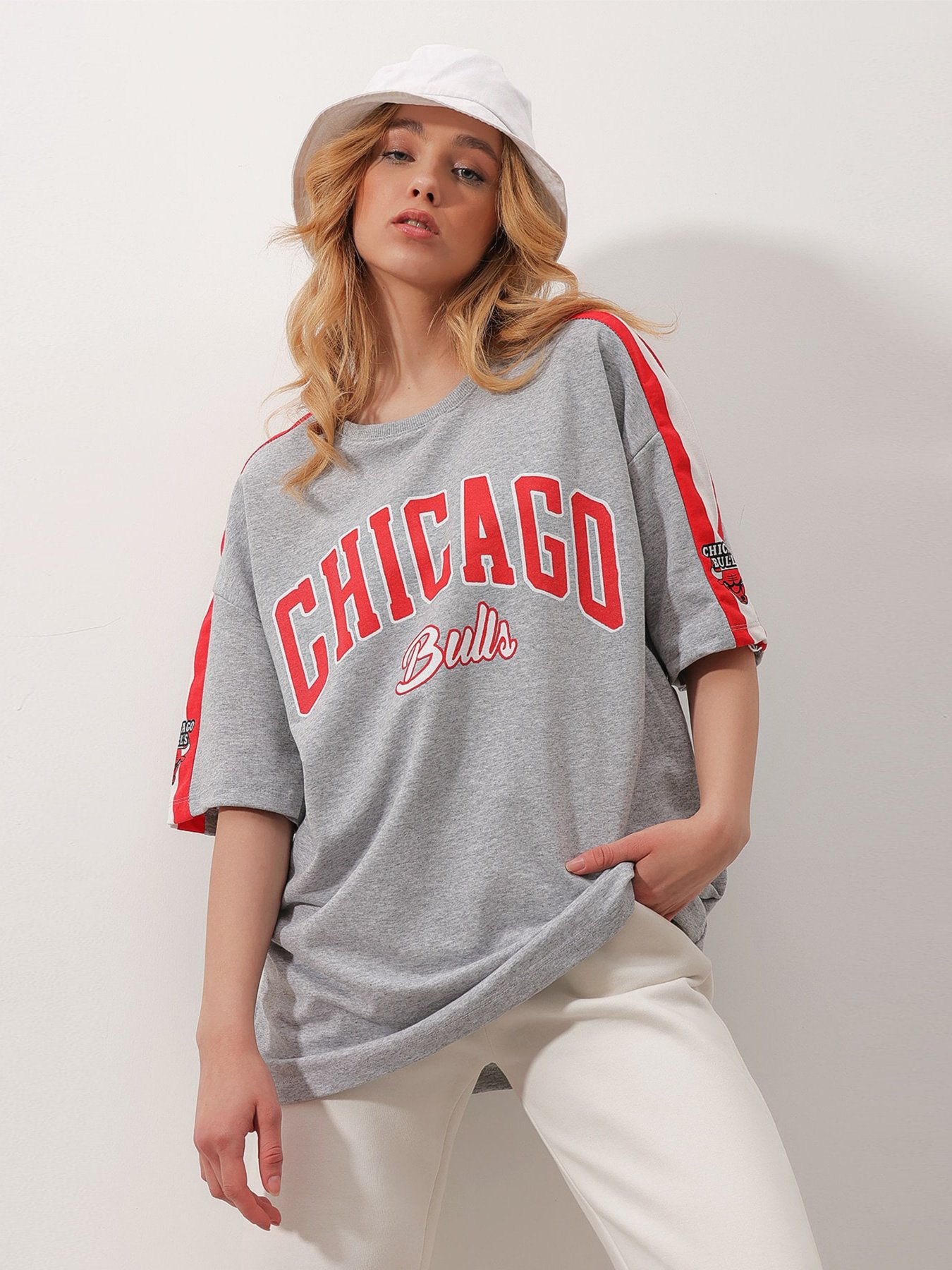 Футболка Trend Alacati Stili модель ALC-X9788/GRI Фото