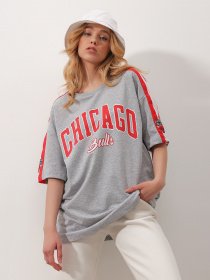 Футболка Trend Alacati Stili модель ALC-X9788/GRI Фото