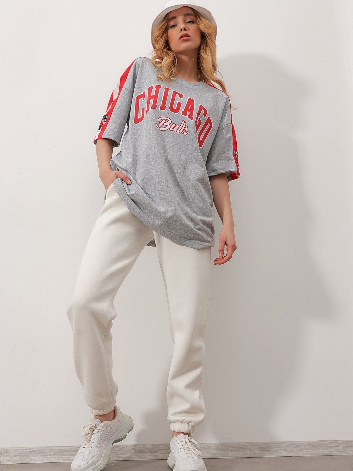 Футболка Trend Alacati Stili модель ALC-X9788/GRI Фото