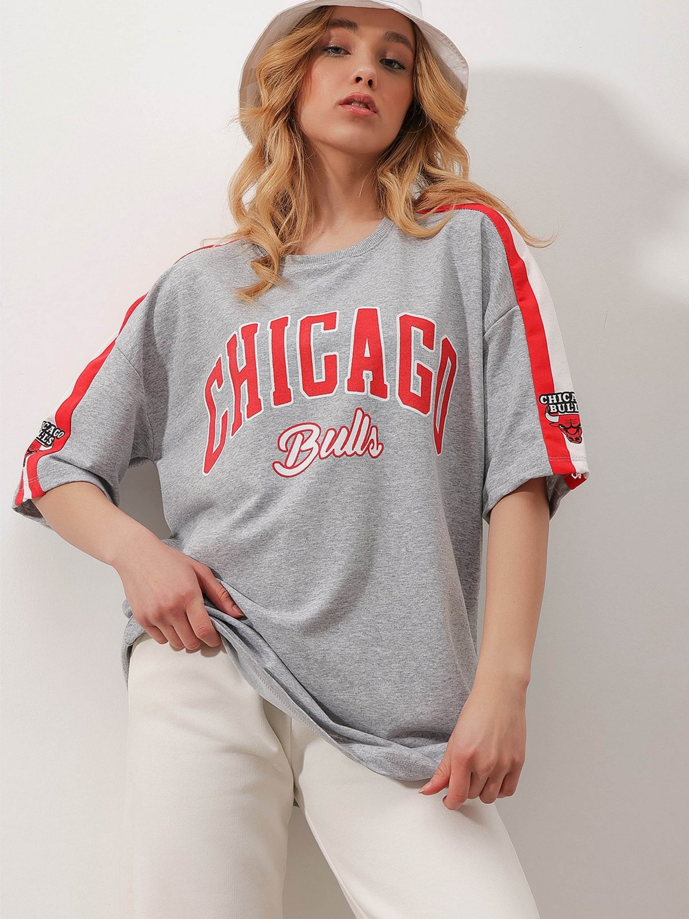 Футболка Trend Alacati Stili модель ALC-X9788/GRI Фото