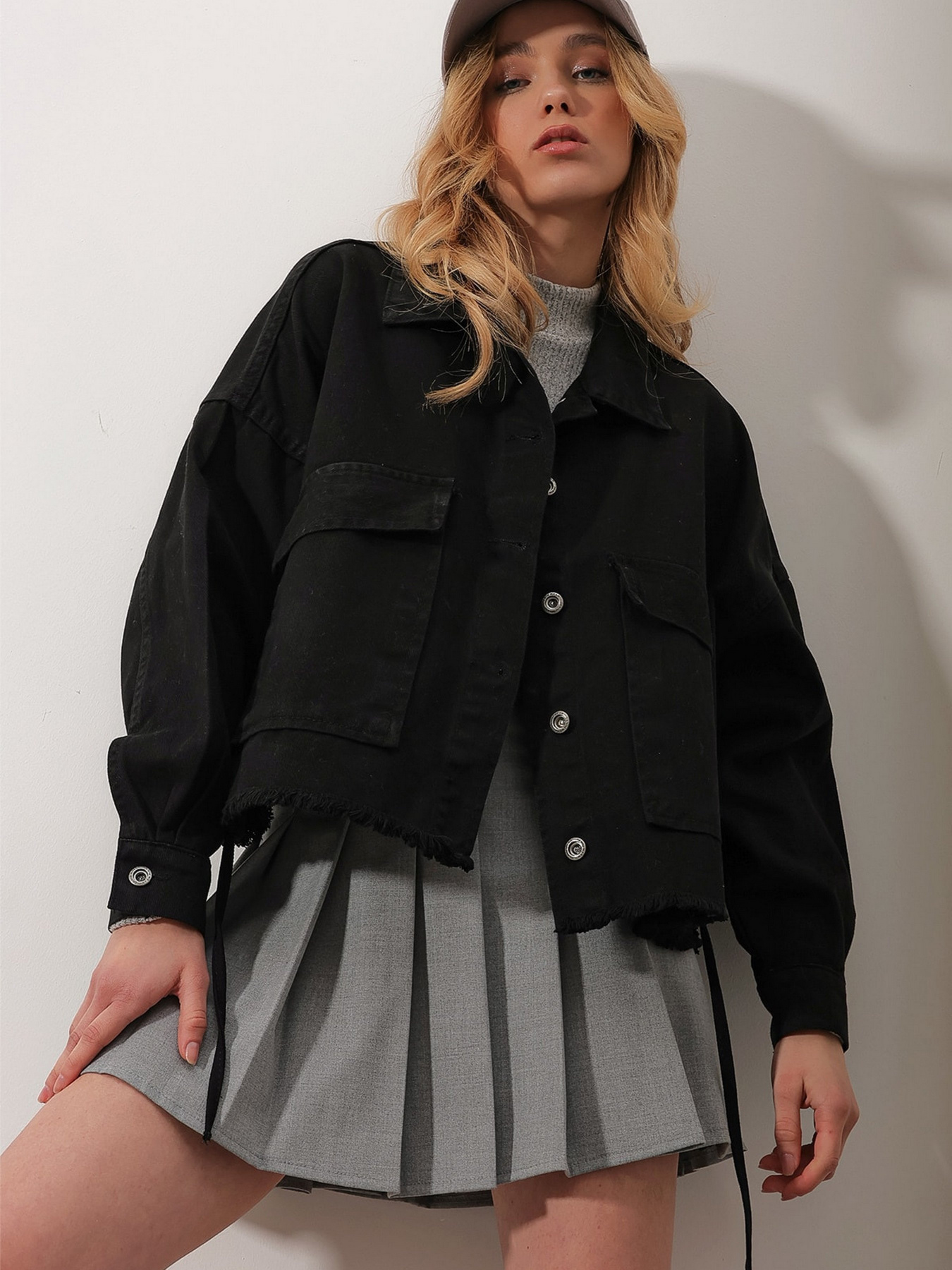 Джинсова куртка Trend Alacati Stili модель ALC-X9822/SIYAH Фото