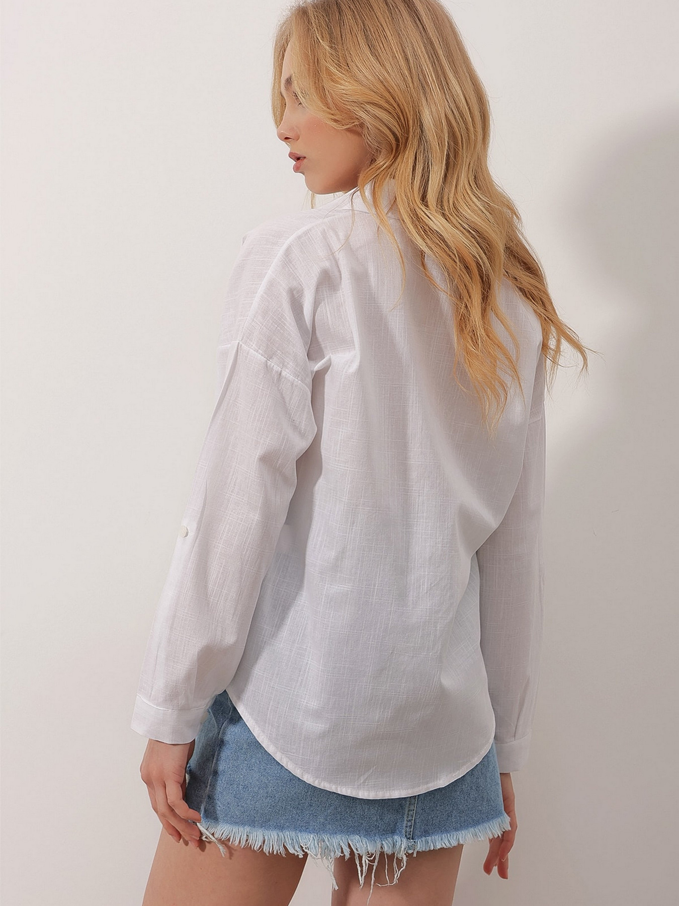 Рубашка Trend Alacati Stili модель ALC-X9830/BEYAZ Фото