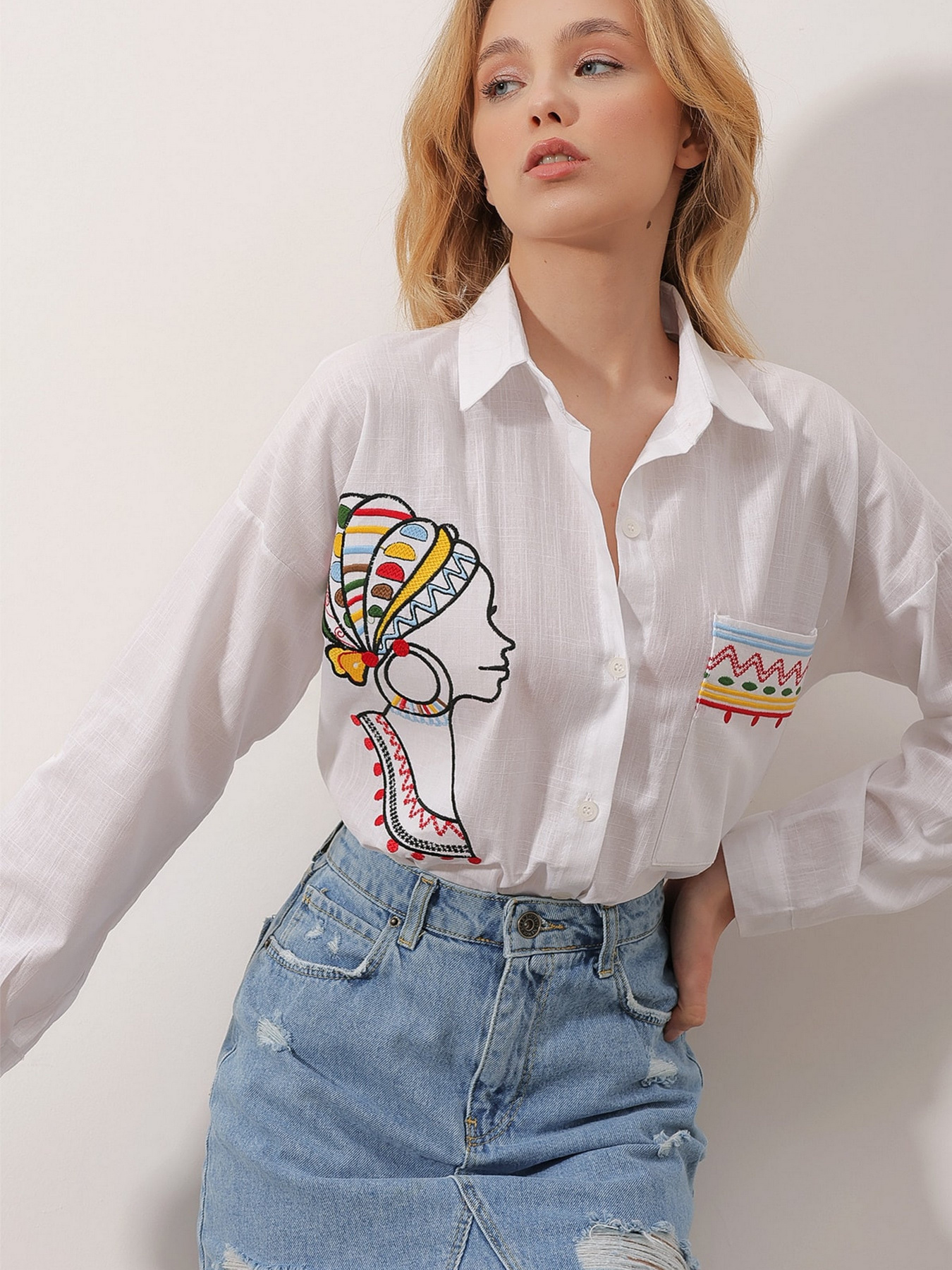 Рубашка повседневная Trend Alacati Stili модель ALC-X9830/BEYAZ Рубашка повседневная Trend Alacati Stili модель ALC-X9830/BEYAZ Фото