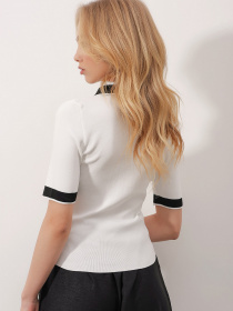 Футболка Trend Alacati Stili модель ALC-X9884/BEYAZ Фото