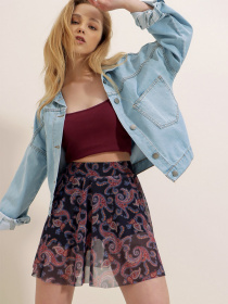 Джинсова куртка Trend Alacati Stili модель ALC-X3631-RV/Buz Mavi Фото