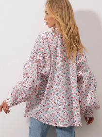 Рубашка повседневная Trend Alacati Stili модель ALC-X9948/Beyaz Pembe Фото