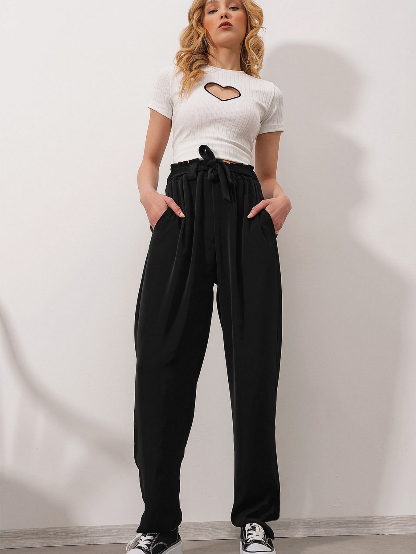 Повсякденні штани Trend Alacati Stili модель ALC-X9949/Siyah Фото