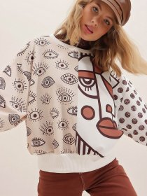 Свитшот Trend Alacati Stili модель MDA-1045/BEJ Фото