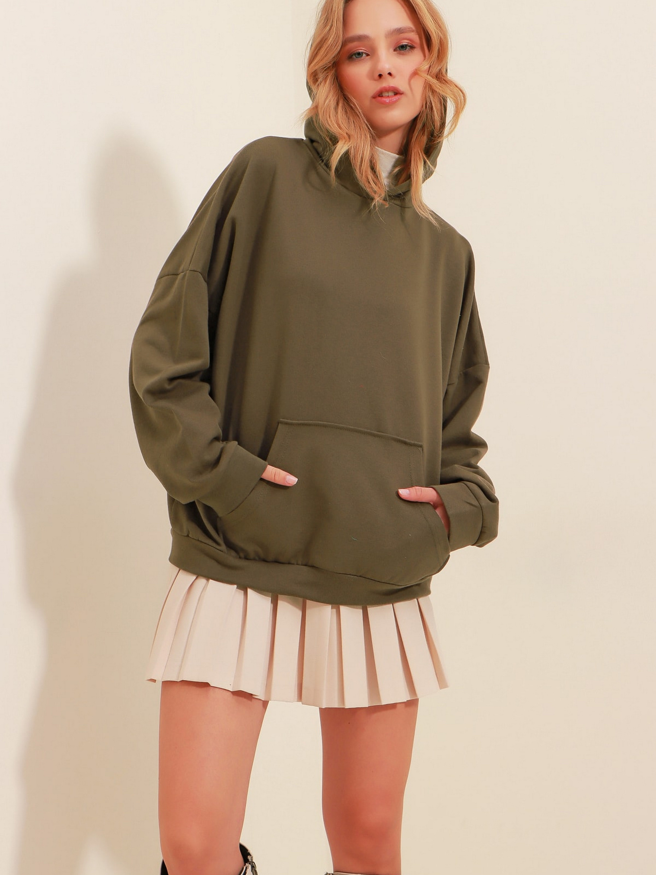 Худі Trend Alacati Stili Модель ALC-531-009/HAKi Фото