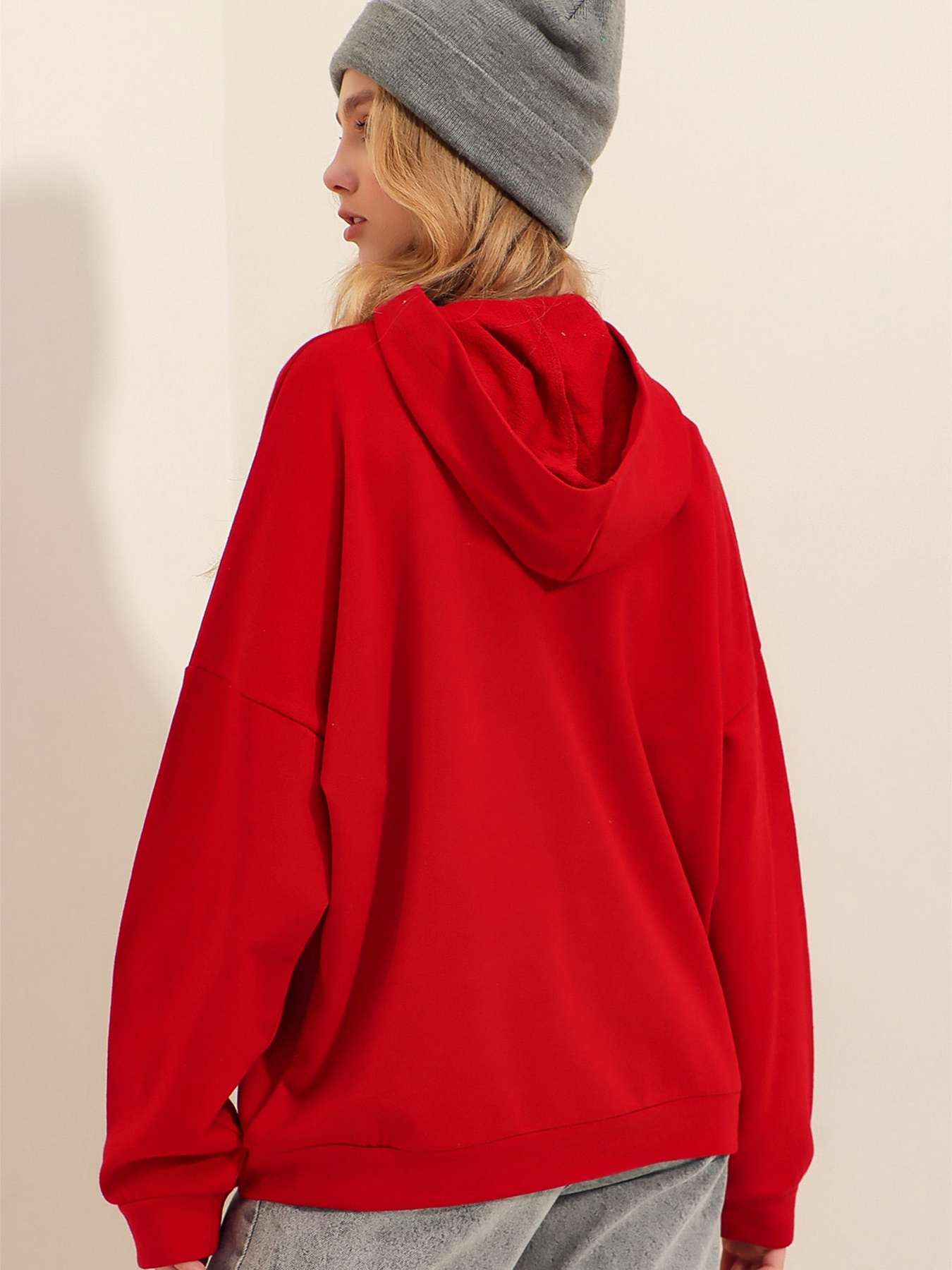 Худі Trend Alacati Stili модель ALC-531-009/KiRMiZi Фото