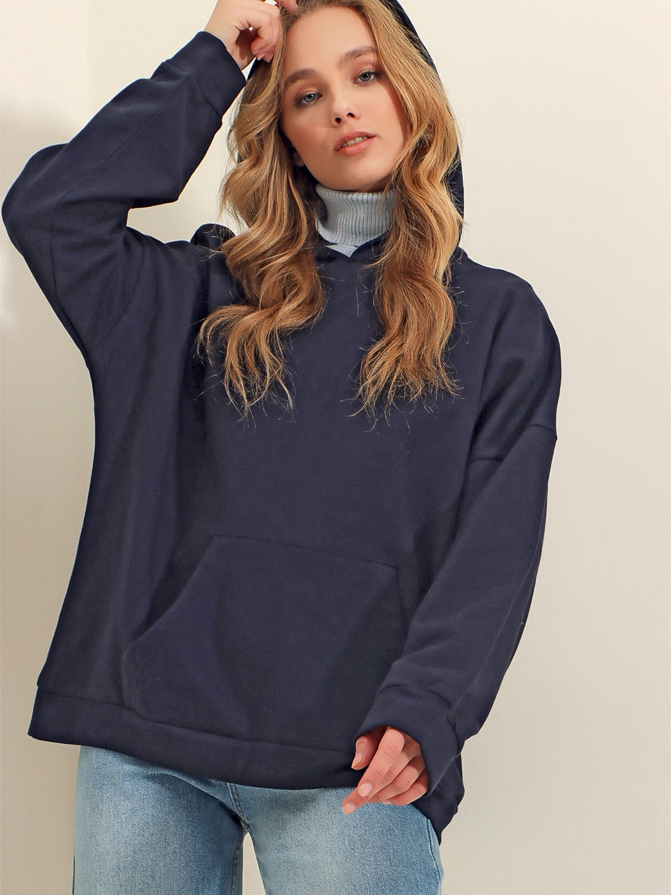 Худі Trend Alacati Stili Модель ALC-531-009/LACiVERT Фото