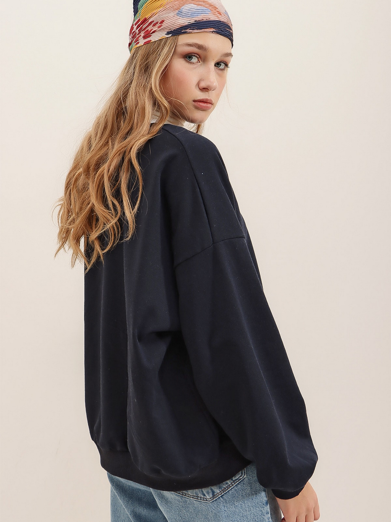 Світшот Trend Alacati Stili Модель ALC-669-001/LACiVERT Фото