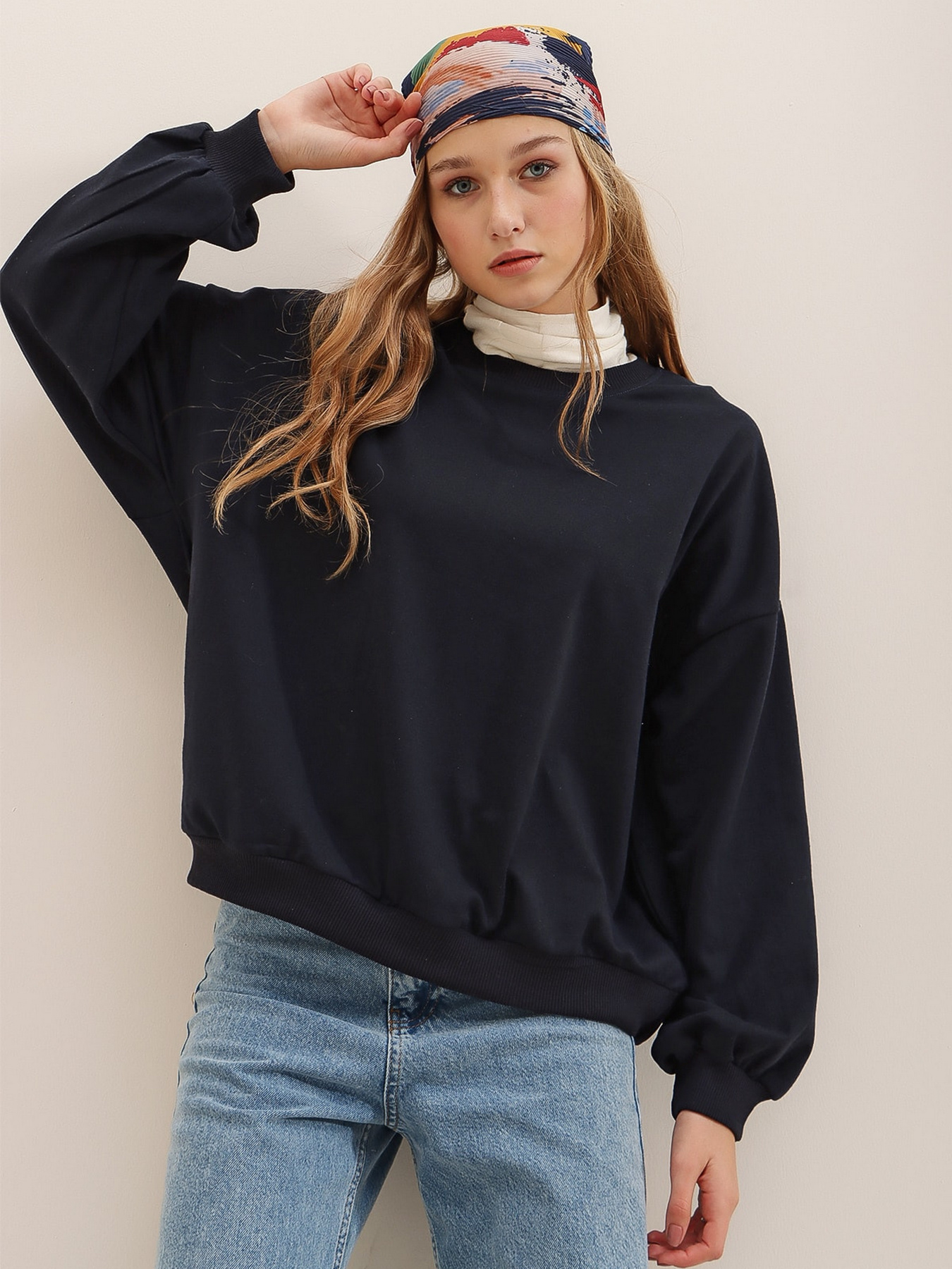 Світшот Trend Alacati Stili Модель ALC-669-001/LACiVERT Фото