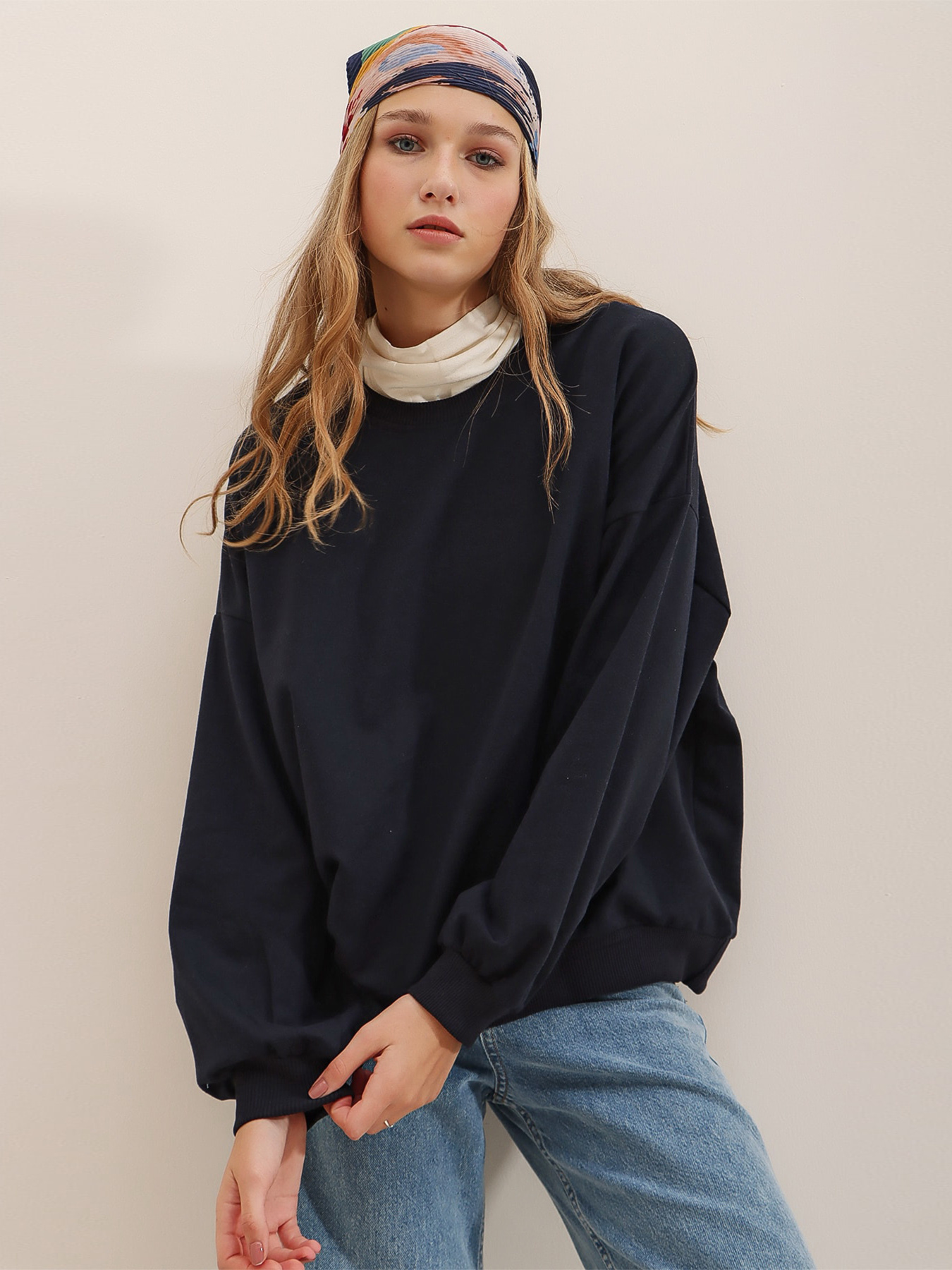 Світшот Trend Alacati Stili Модель ALC-669-001/LACiVERT Фото