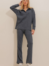 Повсякденний костюм Trend Alacati Stili модель ALC-796-001/Antrasit Фото