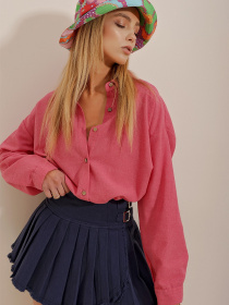 Рубашка повседневная Trend Alacati Stili модель ALC-X10343/Fusya Фото