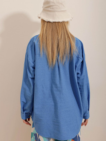 Рубашка Trend Alacati Stili модель ALC-X10343/Havaci Mavi Фото