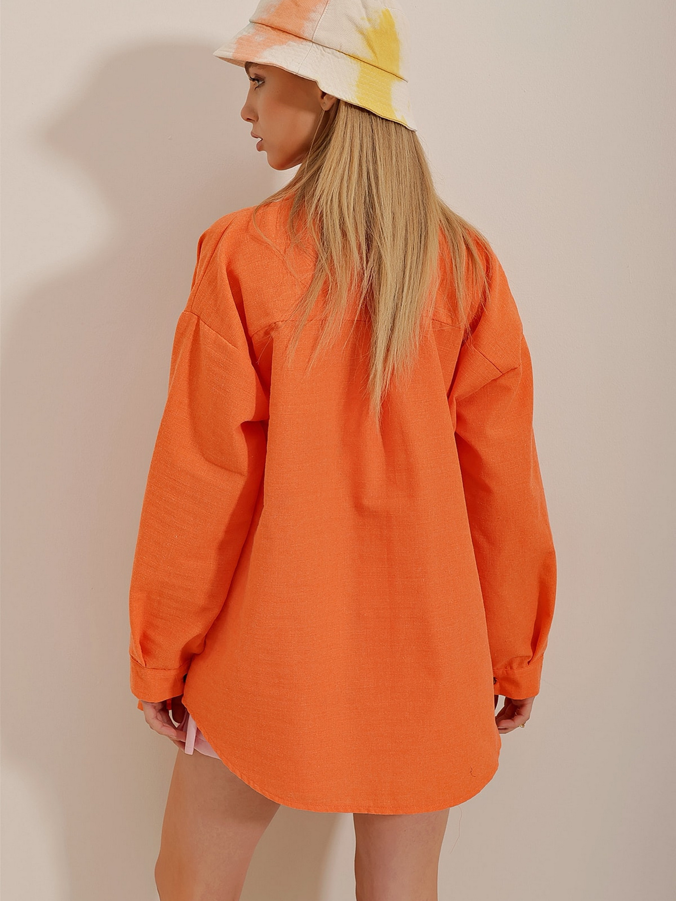 Рубашка Trend Alacati Stili модель ALC-X10343/Turuncu Фото