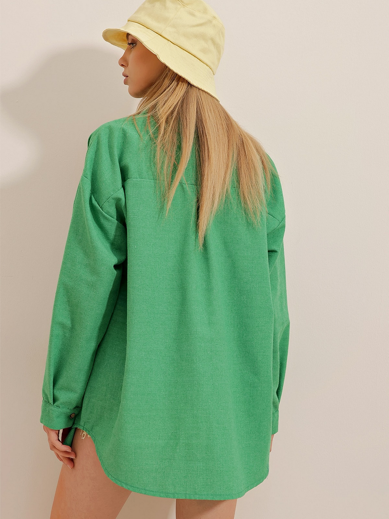 Сорочка повсякденна Trend Alacati Stili модель ALC-X10343/Yesil Фото