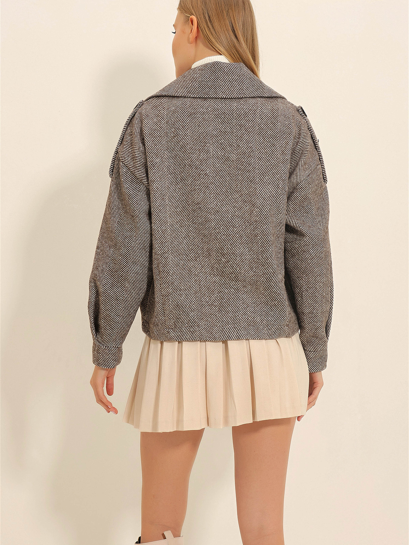 Пальто Trend Alacati Stili модель ALC-X11057/KAHVE Фото