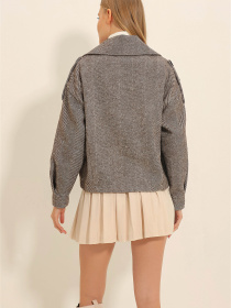 Пальто Trend Alacati Stili модель ALC-X11057/KAHVE Фото