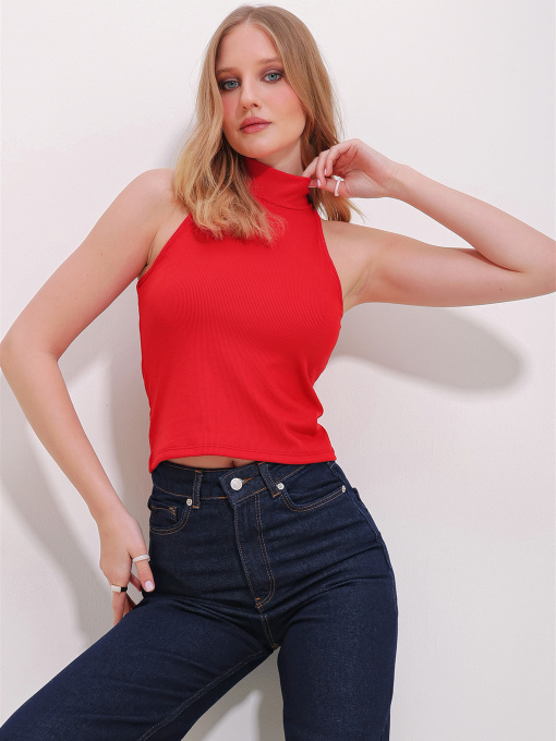 Топ Trend Alacati Stili модель ALC-X11497/KiRMiZi Фото