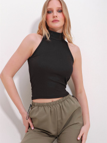 Топ Trend Alacati Stili модель ALC-X11497/SiYAH Фото