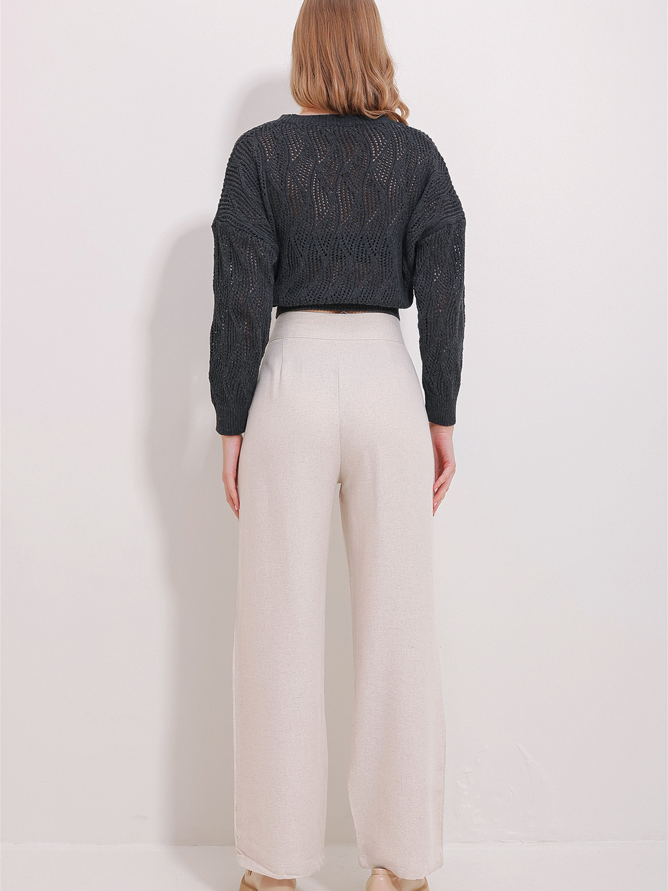 Брюки палаццо Trend Alacati Stili модель ALC-X11505/ACiK BEJ Фото