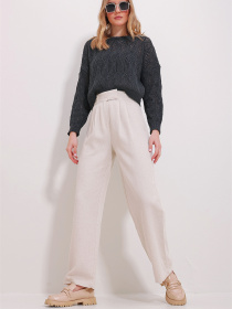 Брюки палаццо Trend Alacati Stili модель ALC-X11505/ACiK BEJ Фото