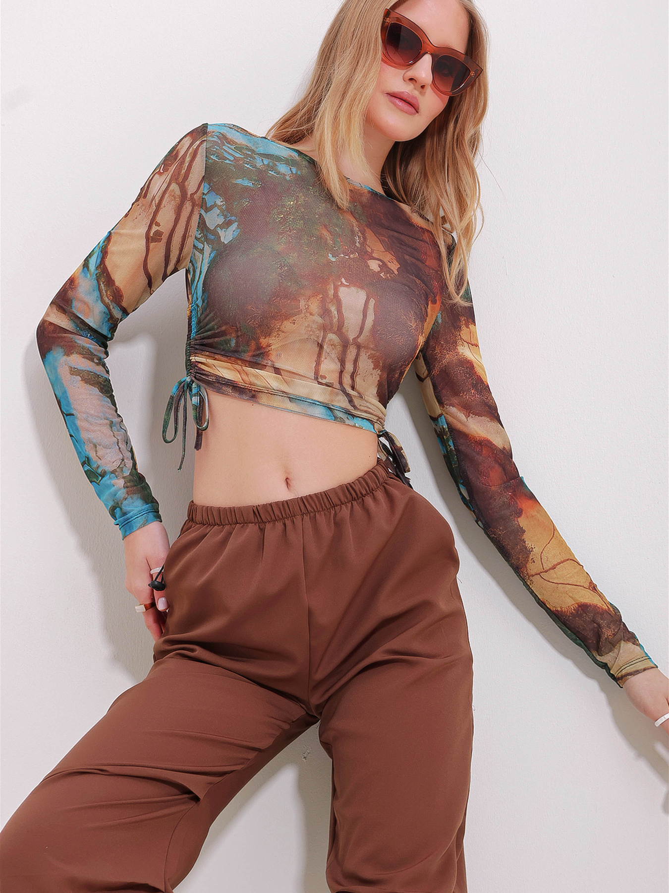 Топ Trend Alacati Stili модель ALC-X11528/KAHVE Фото