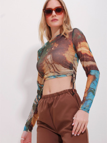 Топ Trend Alacati Stili модель ALC-X11528/KAHVE Фото