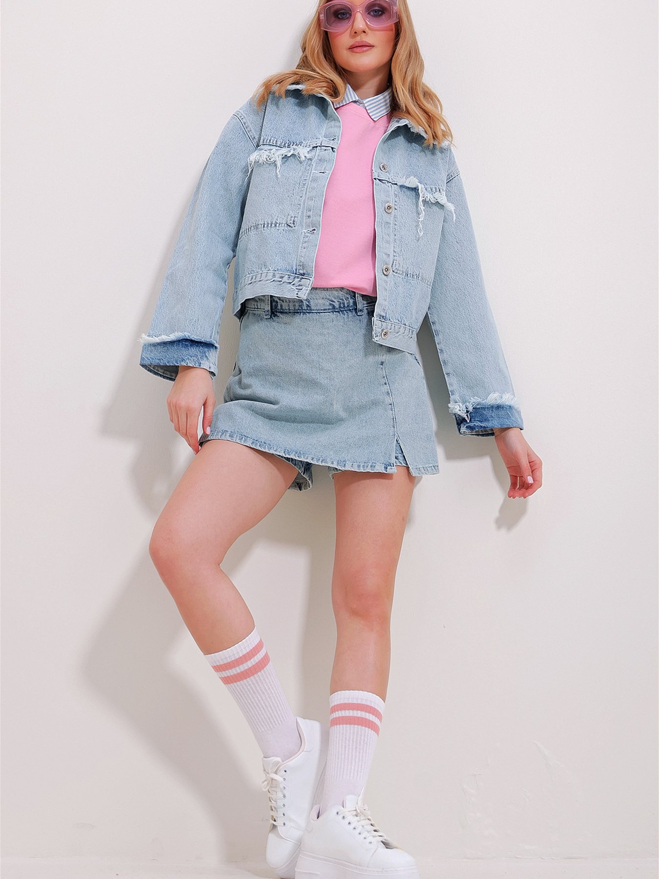 Джинсова куртка Trend Alacati Stili модель ALC-X11538/BUZ MAVi Фото