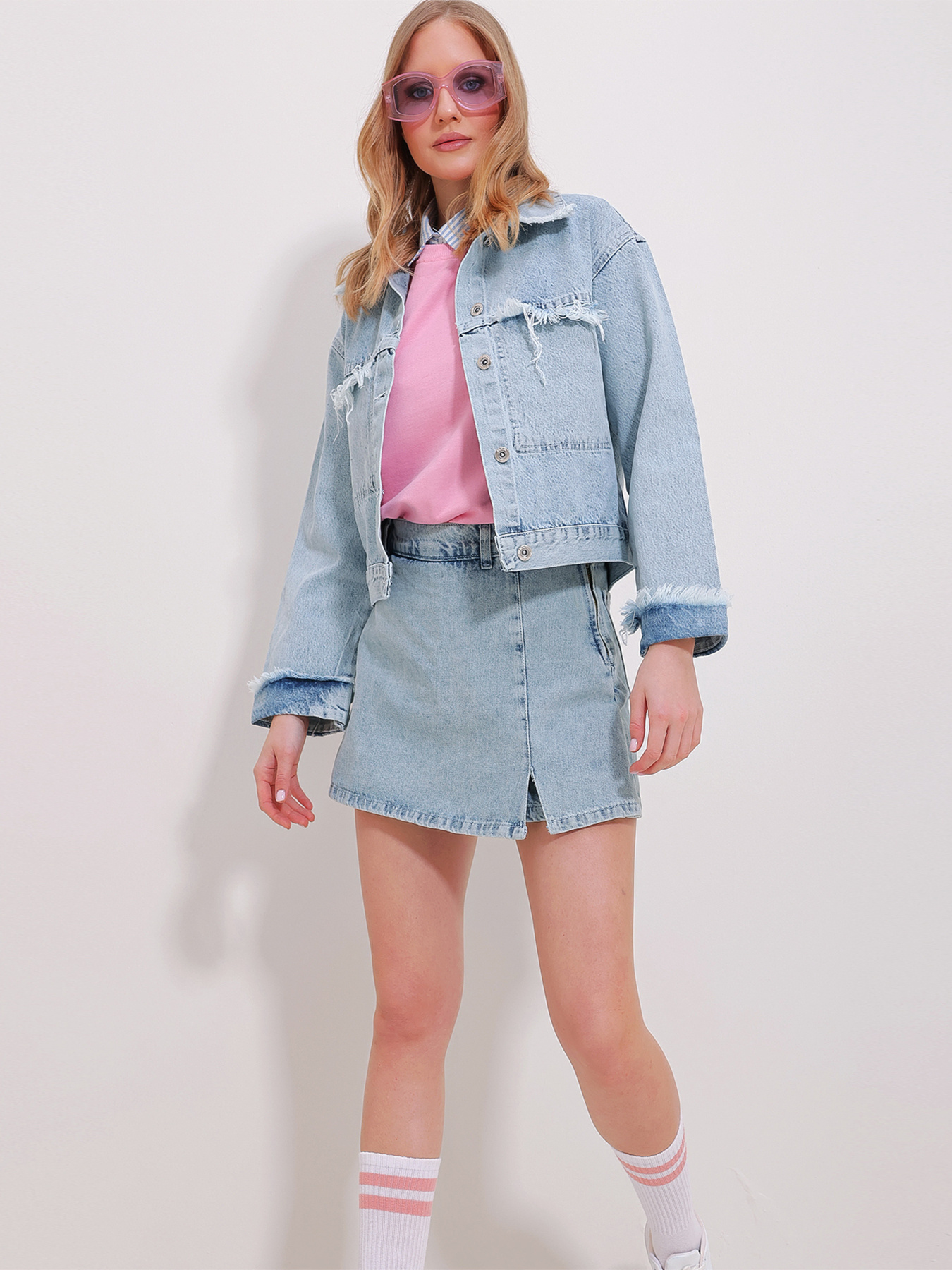 Джинсова куртка Trend Alacati Stili модель ALC-X11538/BUZ MAVi Фото