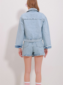 Джинсова куртка Trend Alacati Stili модель ALC-X11538/BUZ MAVi Фото