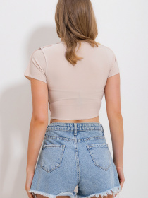 Топ Trend Alacati Stili модель ALC-X11782/BEJ Топ Trend Alacati Stili модель ALC-X11782/BEJ Фото