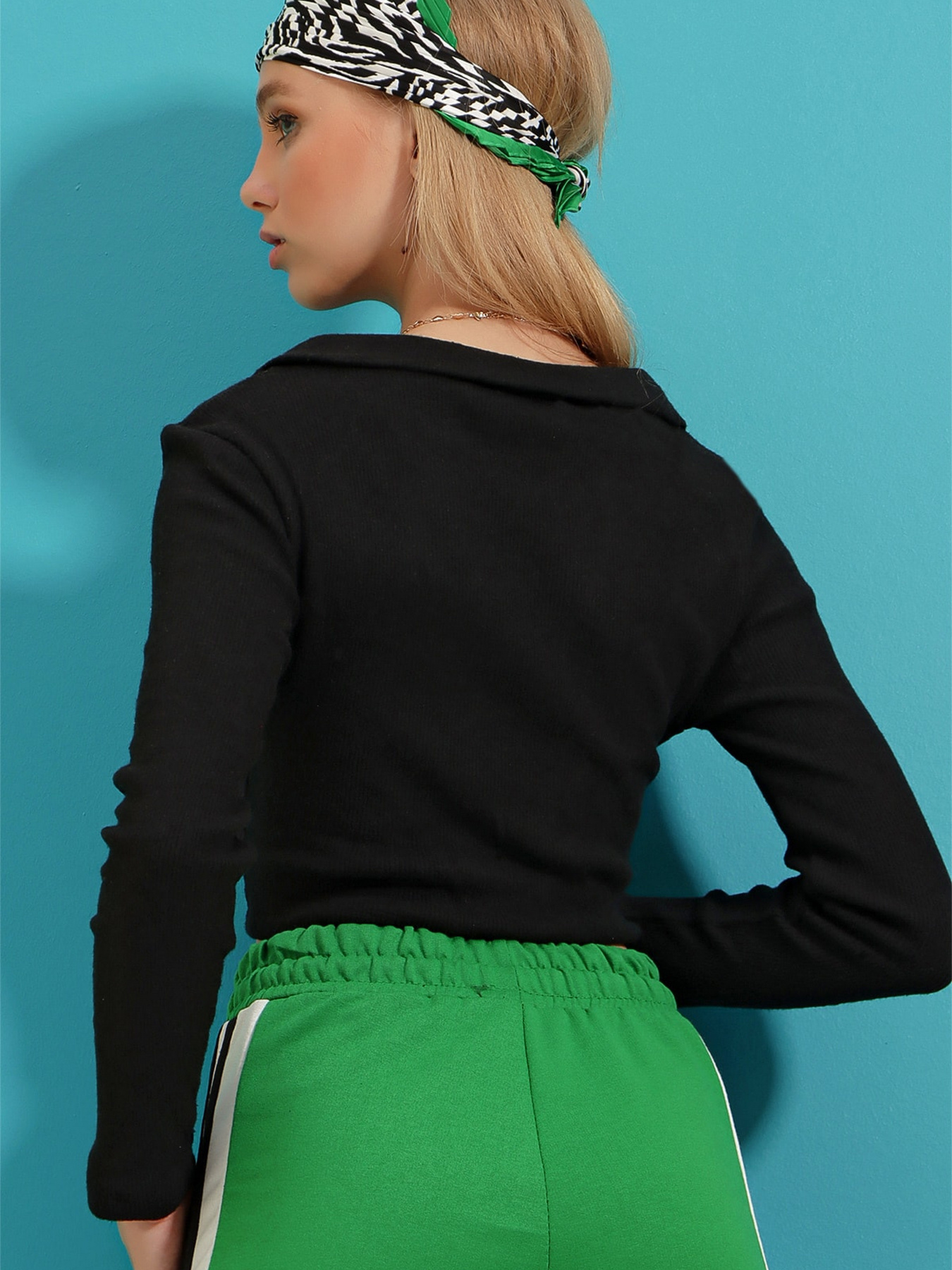 Джемпер Trend Alacati Stili Модель ALC-X7322/SiYAH Фото