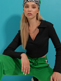 Джемпер Trend Alacati Stili Модель ALC-X7322/SiYAH Фото