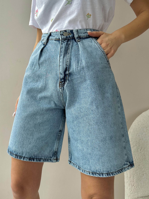 Джинсові шорти Trend Alacati Stili модель ALC-X8174/Acik Mavi Фото