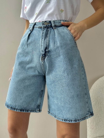 Джинсові шорти Trend Alacati Stili модель ALC-X8174/Acik Mavi Фото