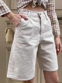 Джинсовые шорты Trend Alacati Stili модель ALC-X8174/BEJ Джинсовые шорты Trend Alacati Stili модель ALC-X8174/BEJ Фото