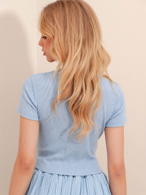 Топ Trend Alacati Stili модель ALC-X9572/Mavi Топ Trend Alacati Stili модель ALC-X9572/Mavi Фото